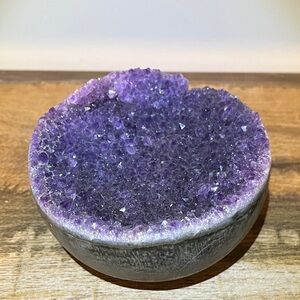 Purple Amethyst Geode Cut Base